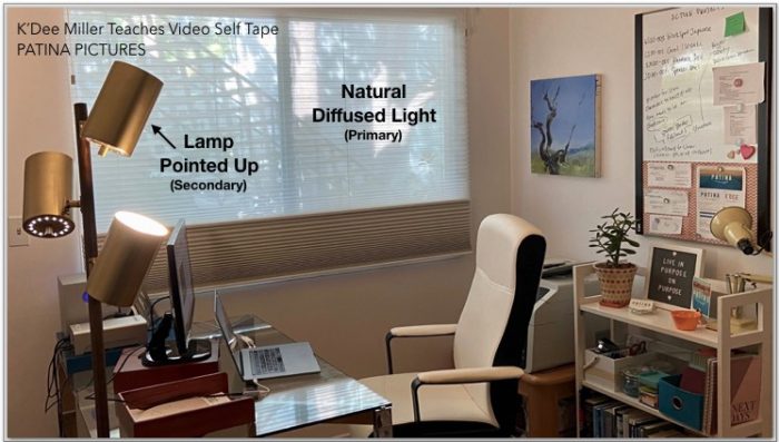 Home office video lighting - Patina Pictures